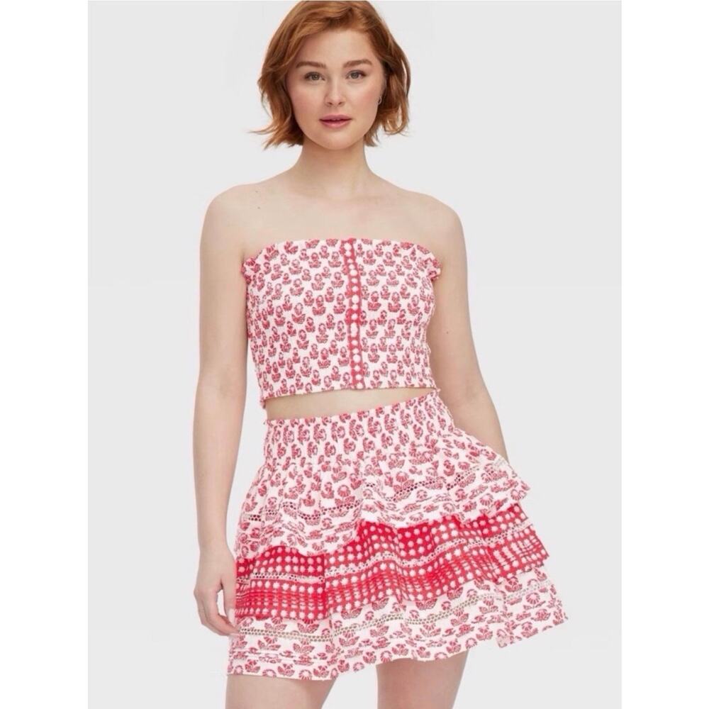 NWT Roller Rabbit for Target Tiered Mini Skirt Women's Large - Picture 7 of 8
